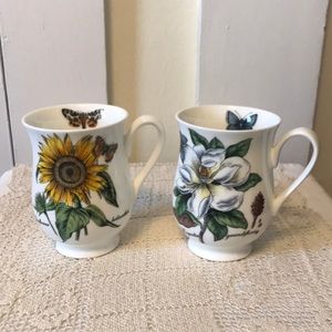 Botanical Floral Butterfly Mugs 2